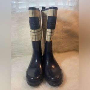 Coach Plaid Rainboots